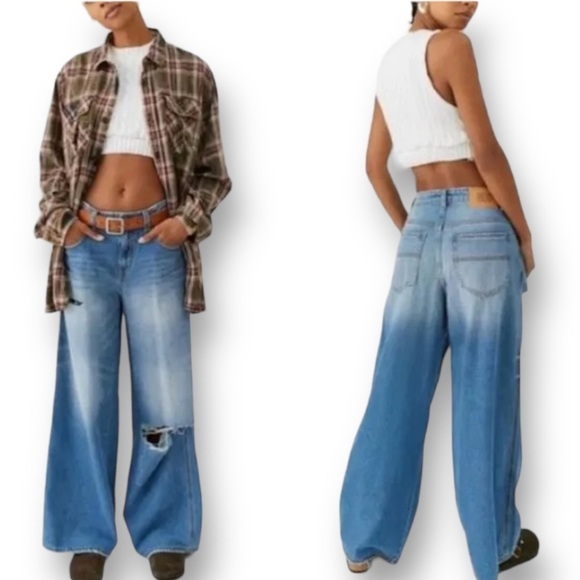 BDG Urban Outfitters Ultra Baggy Low Rise Relaxed Denim Jeans Normcore B… - Picture 1 of 14